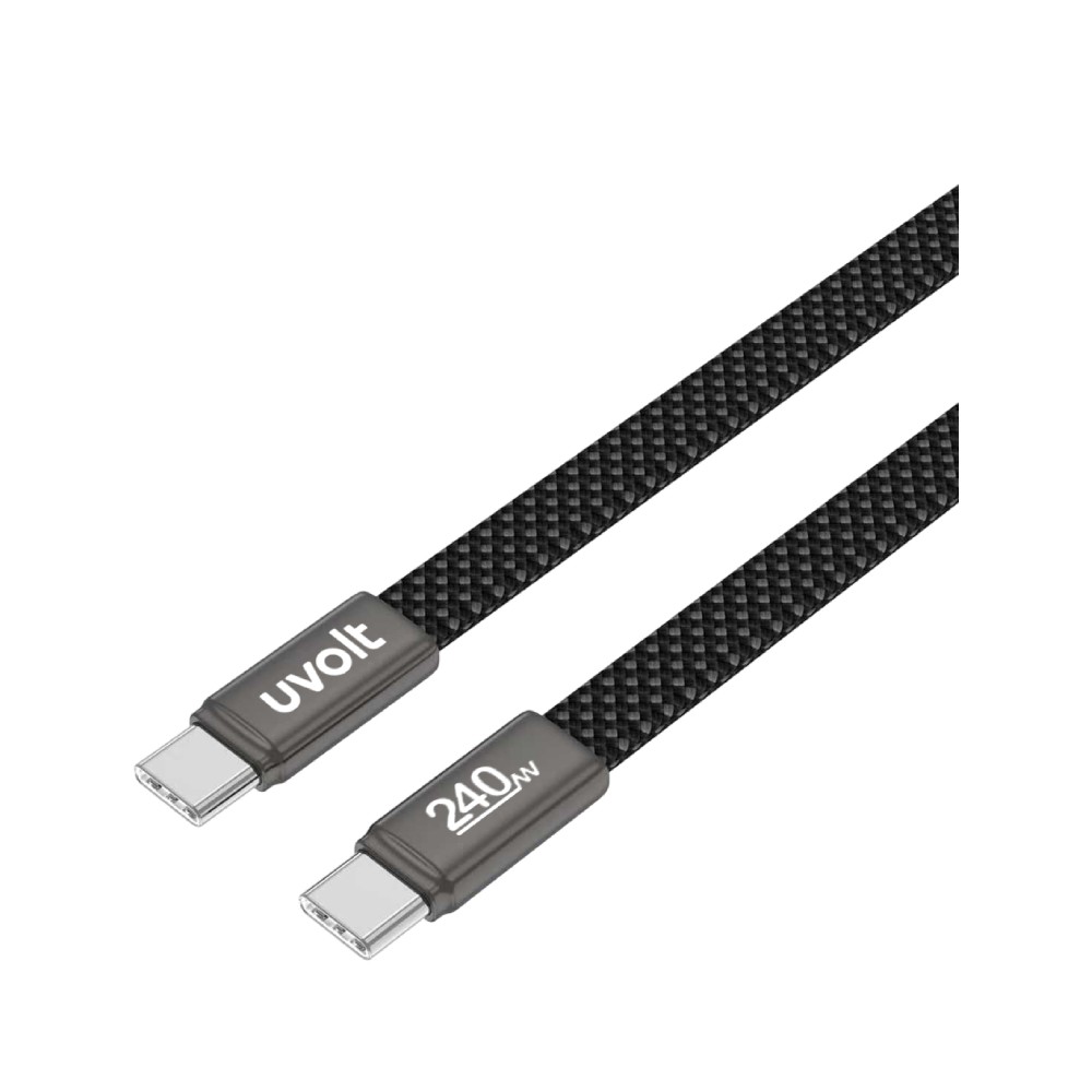 สายชาร์จ UVOLT USB-C to USB-C DATA 240W 1.5M Black (UVCC-02BK)