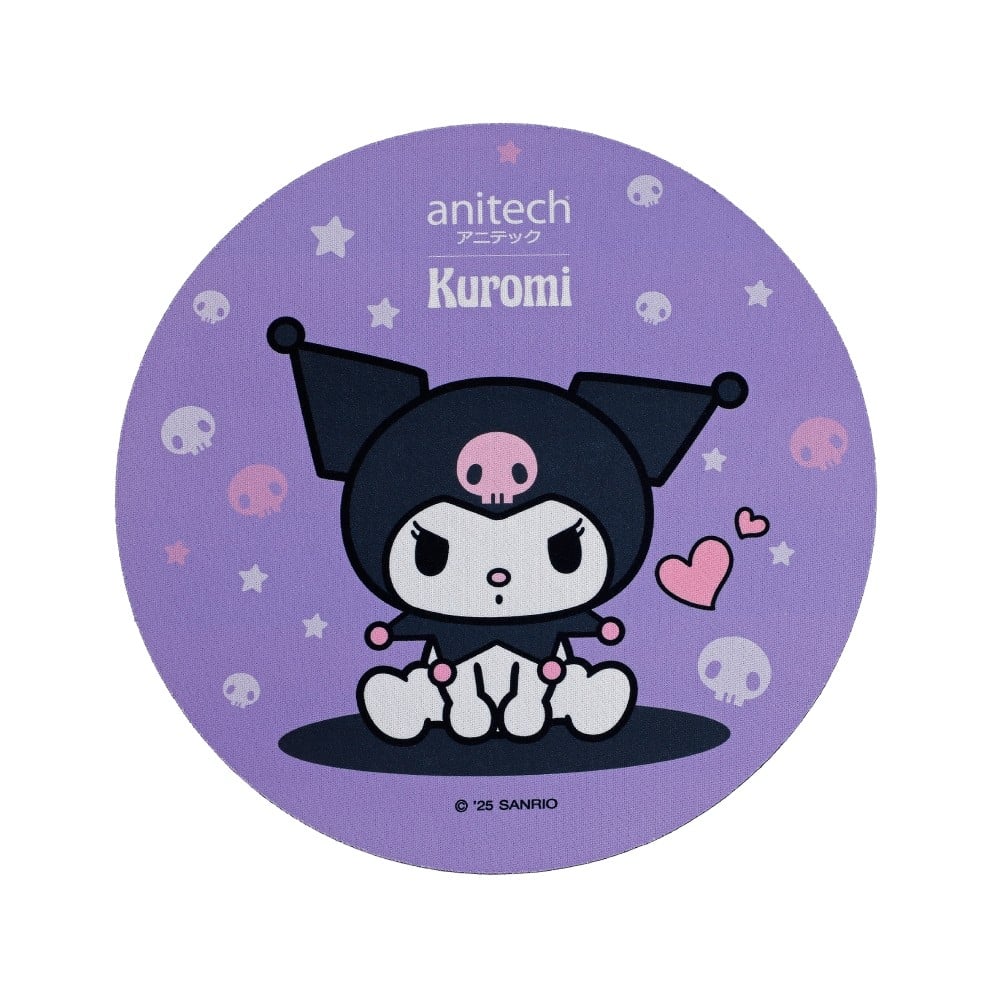 Anitech x Sanrio เมาส์ไร้สาย+แผ่นรองเมาส์ KU-WMP01-PU Purple
