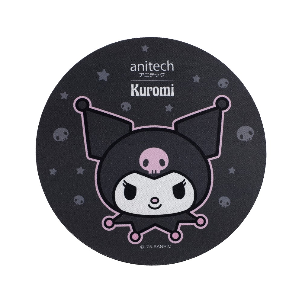 Anitech x Sanrio เมาส์ไร้สาย+แผ่นรองเมาส์ KU-WMP01-BK Black