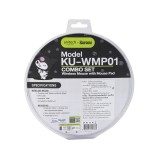 Anitech x Sanrio เมาส์ไร้สาย+แผ่นรองเมาส์ KU-WMP01-BK Black