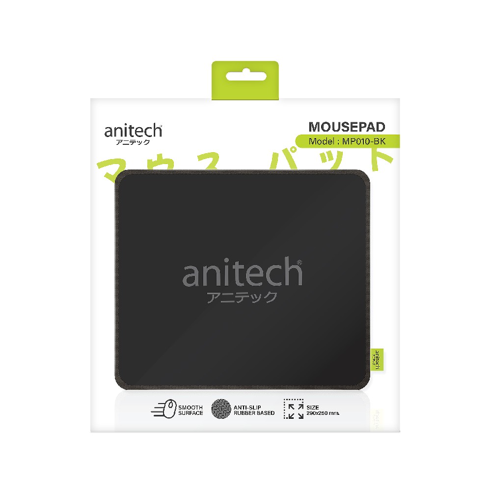 แผ่นรองเมาส์ Anitech Mouse Pad MP010-7 BK Black