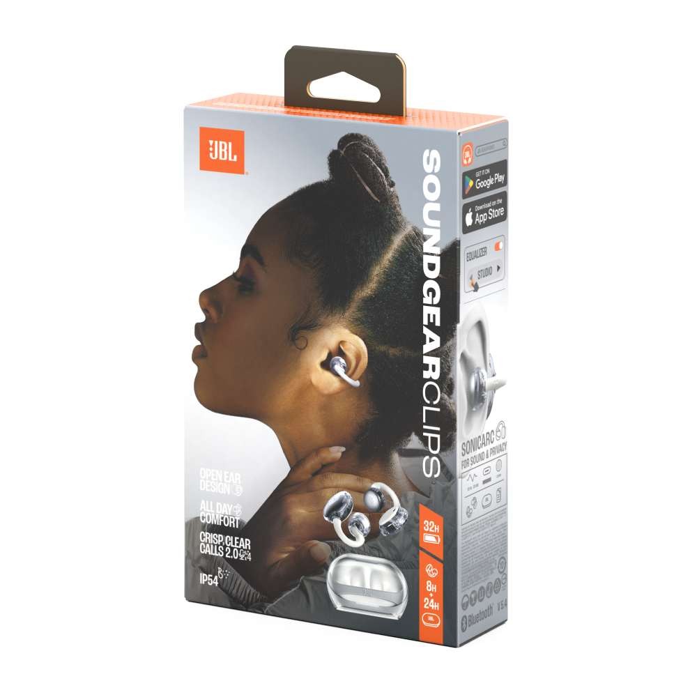 หูฟังไร้สาย JBL Soundgear Clips White