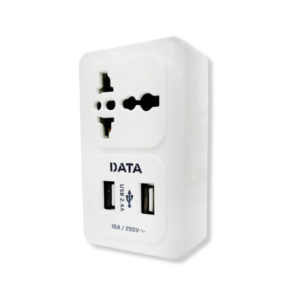Datakey Usb Adapter DATA Universal Adapter 1 Way 2 USB AL36 White