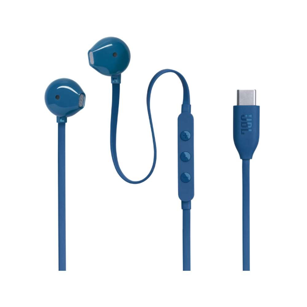 หูฟัง JBL Earbuds with Mic. T305 USB-C Blue