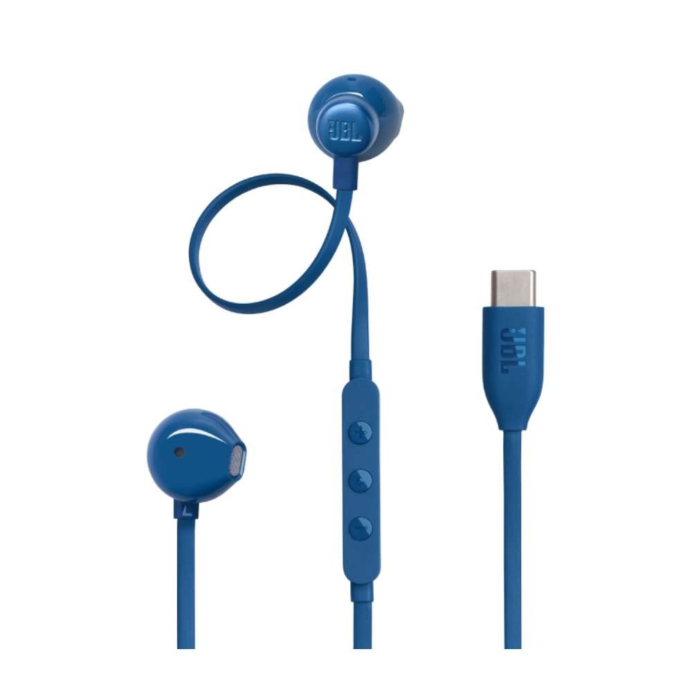 หูฟัง JBL Earbuds with Mic. T305 USB-C Blue