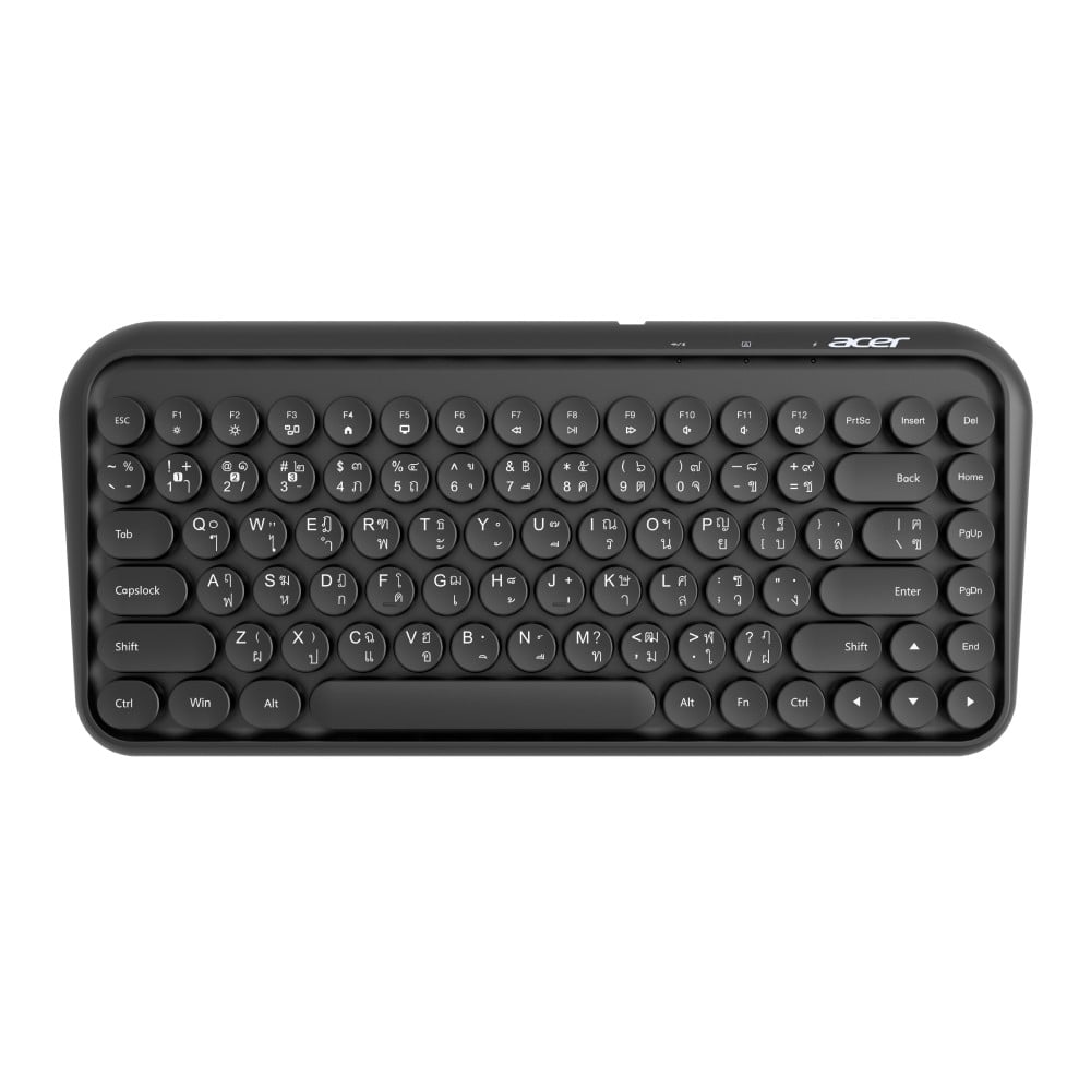 คีย์บอร์ดไร้สาย Acer Wireless & Bluetooth LW1800 Black