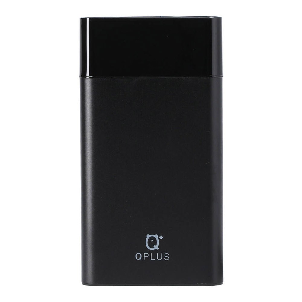 QPLUS Power Bank 10000 mAh 2 x USB-A / 1 x USB C Aluminium Body / Display Screen / T22 Black
