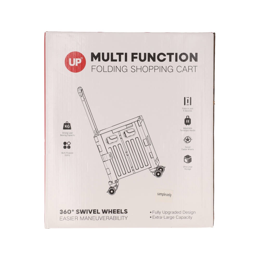 รถเข็นพับได้ UP7 Folding Shopping Cart Black