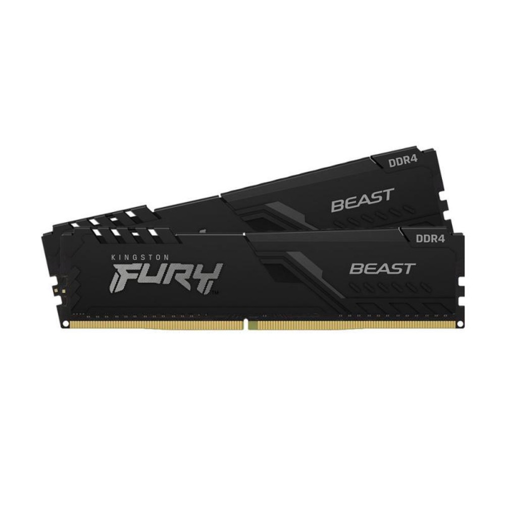 แรมพีซี KINGSTON DDR4 16GB/3200MHz. CL16(2x8GB) FURY Beast - Black (KF432C16BBK2/16WP)