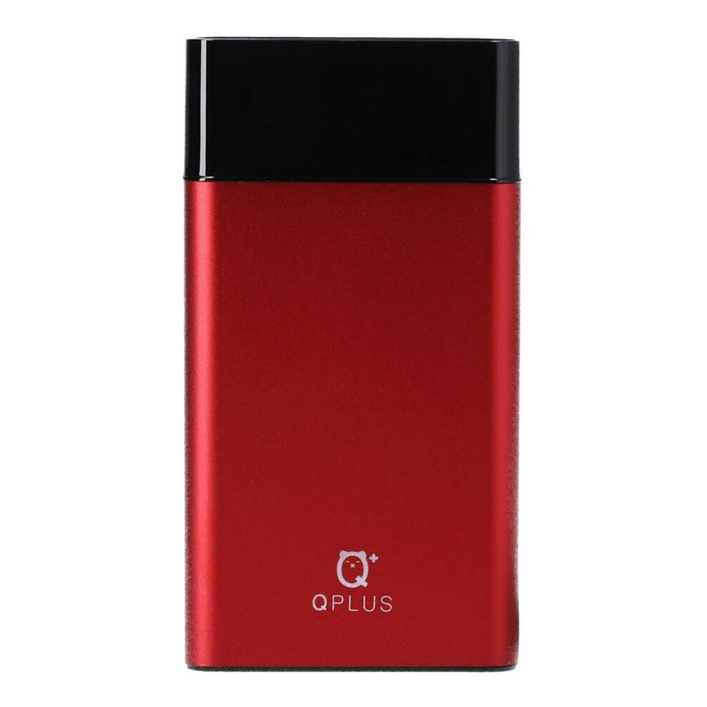 QPLUS Power Bank 10000 mAh 2 x USB-A / 1xUSB C Aluminium Body / Display Screen / T22 Red