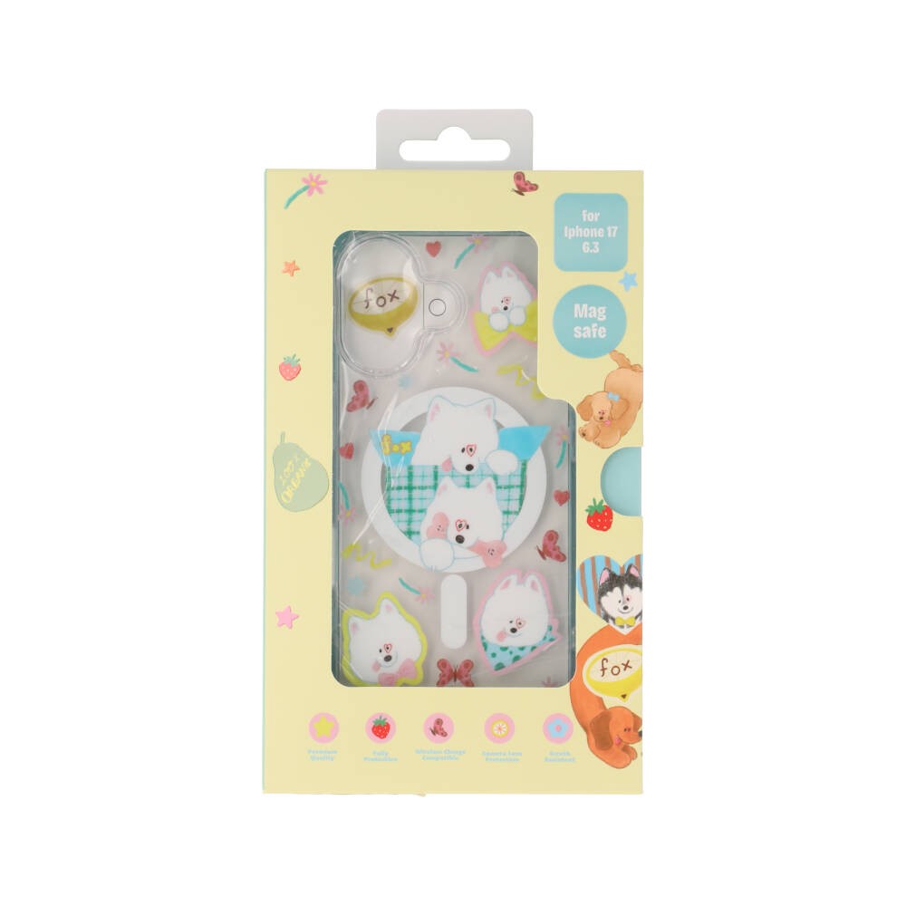 FOX x WORAPEACH เคส iPhone 17 Samoyed Magnetic