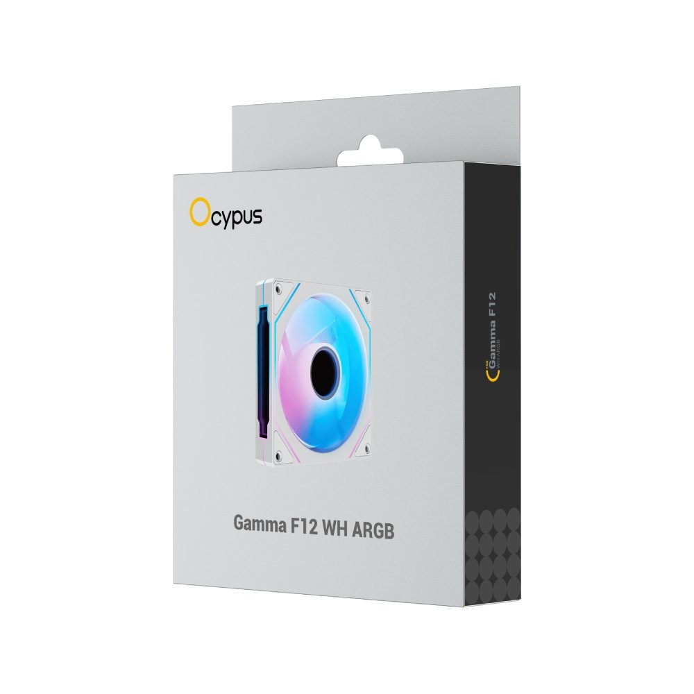 พัดลมคอม OCYPUS GAMMA F12 ARGB White