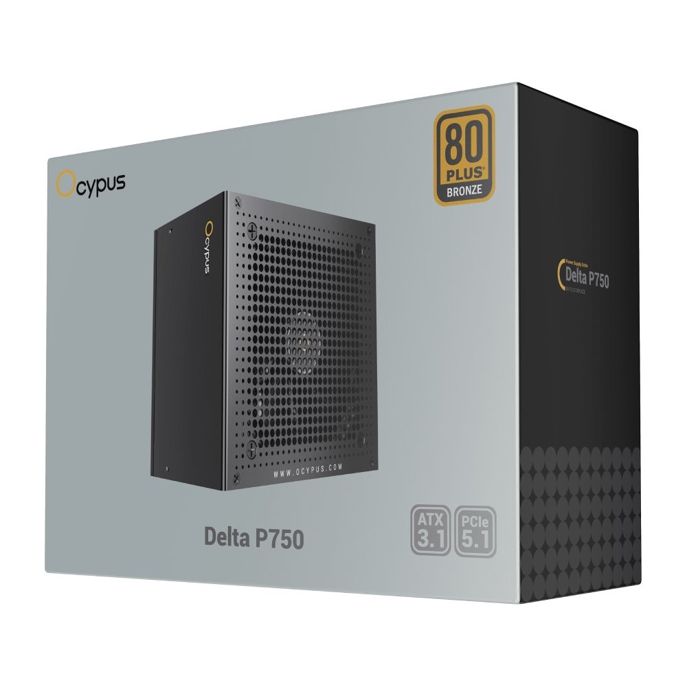 พาวเวอร์ซัพพลาย OCYPUS DELTA P750 80 Plus Bronze