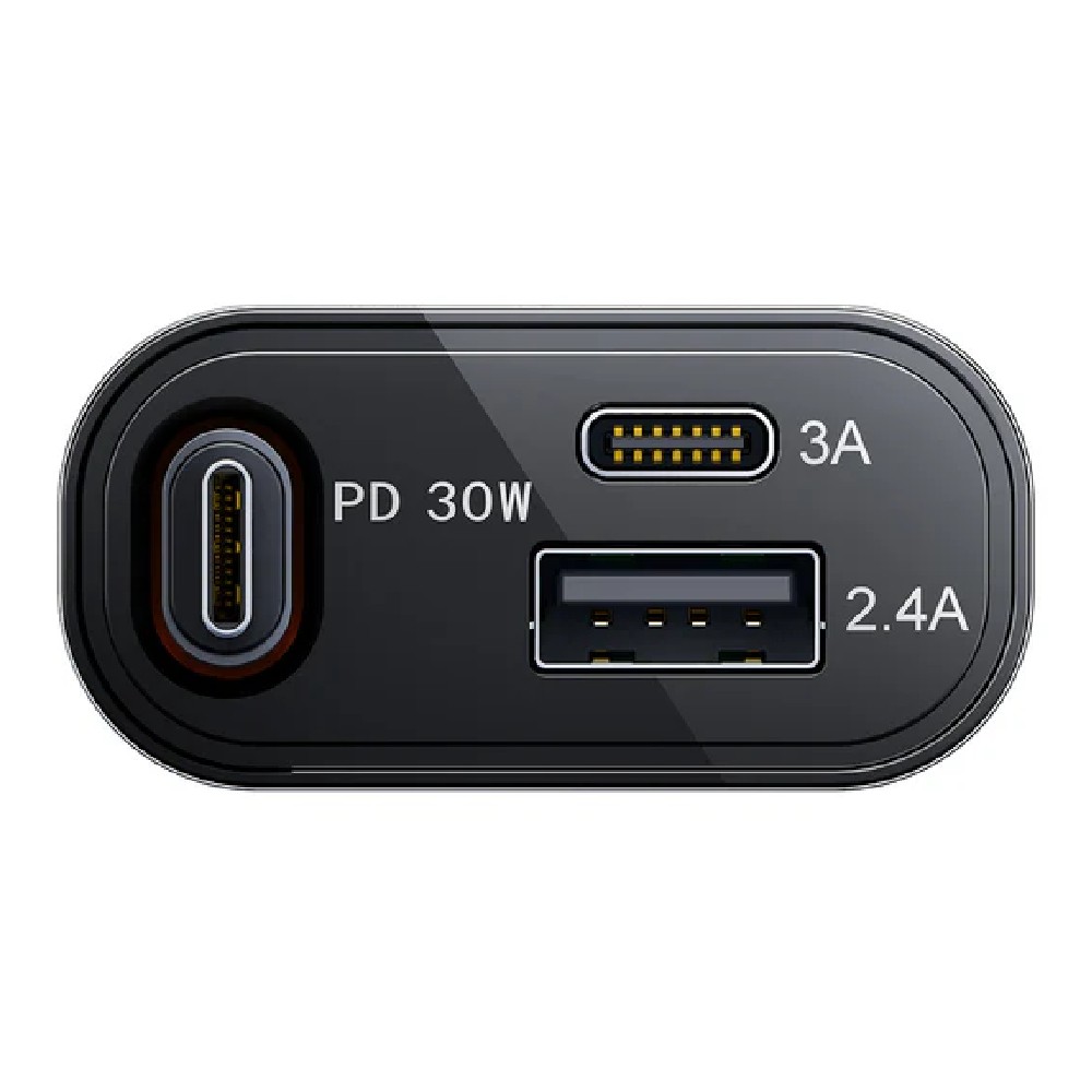 ที่ชาร์จแบตในรถ JOYROOM 3-in-1 Retractable Car Charger 1 USB-A / 1 USB-C / USB-C Cable (PD45W) Dark Gray (JR-CCL07)