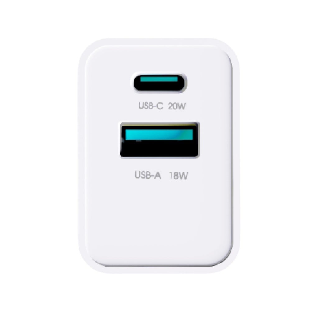 อะแดปเตอร์ JOYROOM Wall Charger 1 USB-A / 1 USB-C (PD20W) White (JR-TF1)