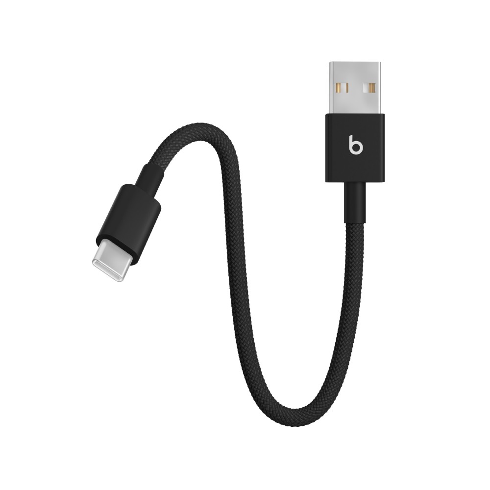 Beats USB-A to USB-C Woven Short Cable (20 cm) - Bolt Black