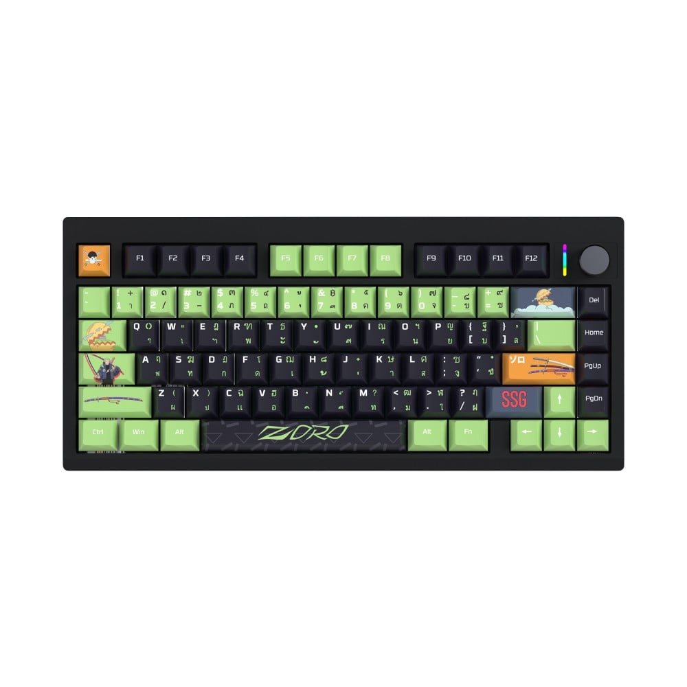 Fantech x One Piece คีย์บอร์ดเกมมิ่ง Mechanical Mk921 Zoro Brown Switch