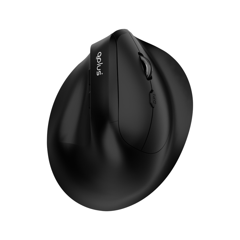 เมาส์ไร้สาย QPLUS Ergonomic Wireless Mouse 1952 Black