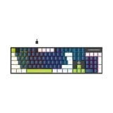 คีย์บอร์ดเกมมิ่ง Fantech Mechanical MK889 Pro Mori White&Blue (Rosie Switch)