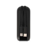 พาวเวอร์แบงค์ TECHPRO 15000 mAh built-in Lightning/Type-C cable (BC19) N Black