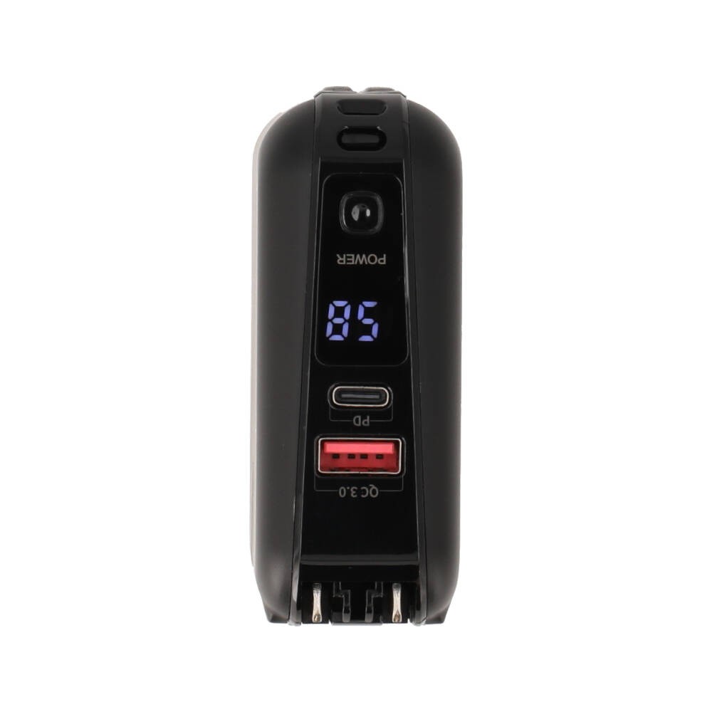 พาวเวอร์แบงค์ TECHPRO 15000 mAh built-in Lightning/Type-C cable (BC19) N Black