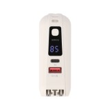 พาวเวอร์แบงค์ TECHPRO 15000 mAh built-in Lightning/Type-C cable (BC19) N White
