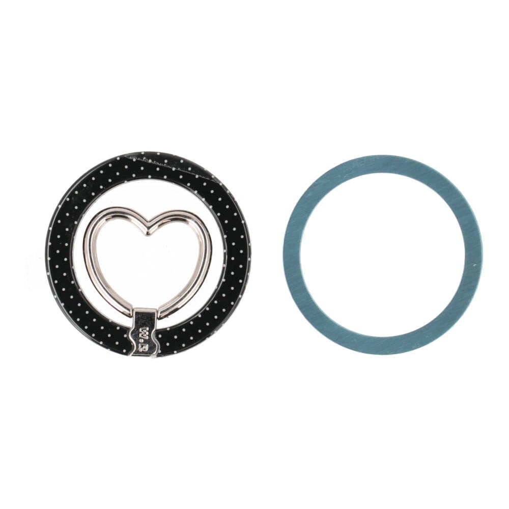 แหวนติดโทรศัพท์ Blue Box Premium Limited Collection Black Polka