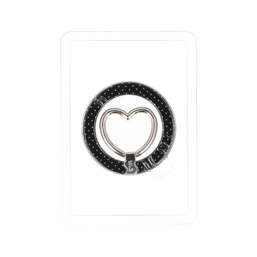 แหวนติดโทรศัพท์ Blue Box Premium Limited Collection Black Polka