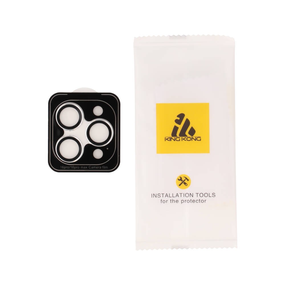 ฟิล์มกันเลนส์ KING KONG Camera Lens iPhone 16 Pro/16 Pro Max Silver