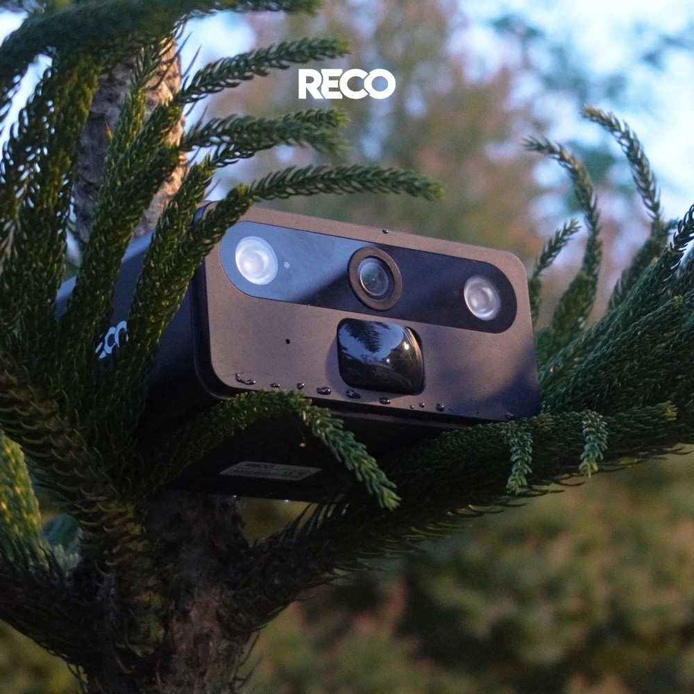 กล้องวงจรปิด RECO 4G SOLAR CCTV Camera Black