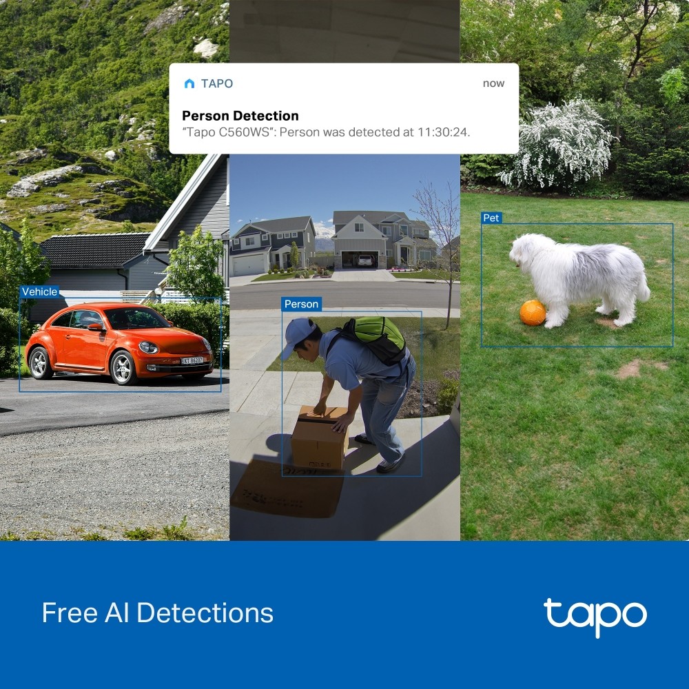 กล้องวงจรปิด TP-Link Tapo C560WS 4K 8MP Outdoor Pan/Tilt Security Wi-Fi Camera