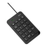 คีย์บอร์ดตัวเลข QPLUS Wired Numeric Keypad 1810 Black