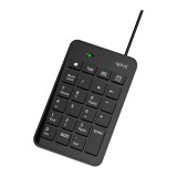 คีย์บอร์ดตัวเลข QPLUS Wired Numeric Keypad 1810 Black