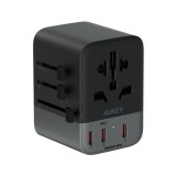 หัวแปลงปลั๊กไฟ AUKEY Travel Mate 35W GeN Universal Adapter with USB Ports (PA-TA07A)