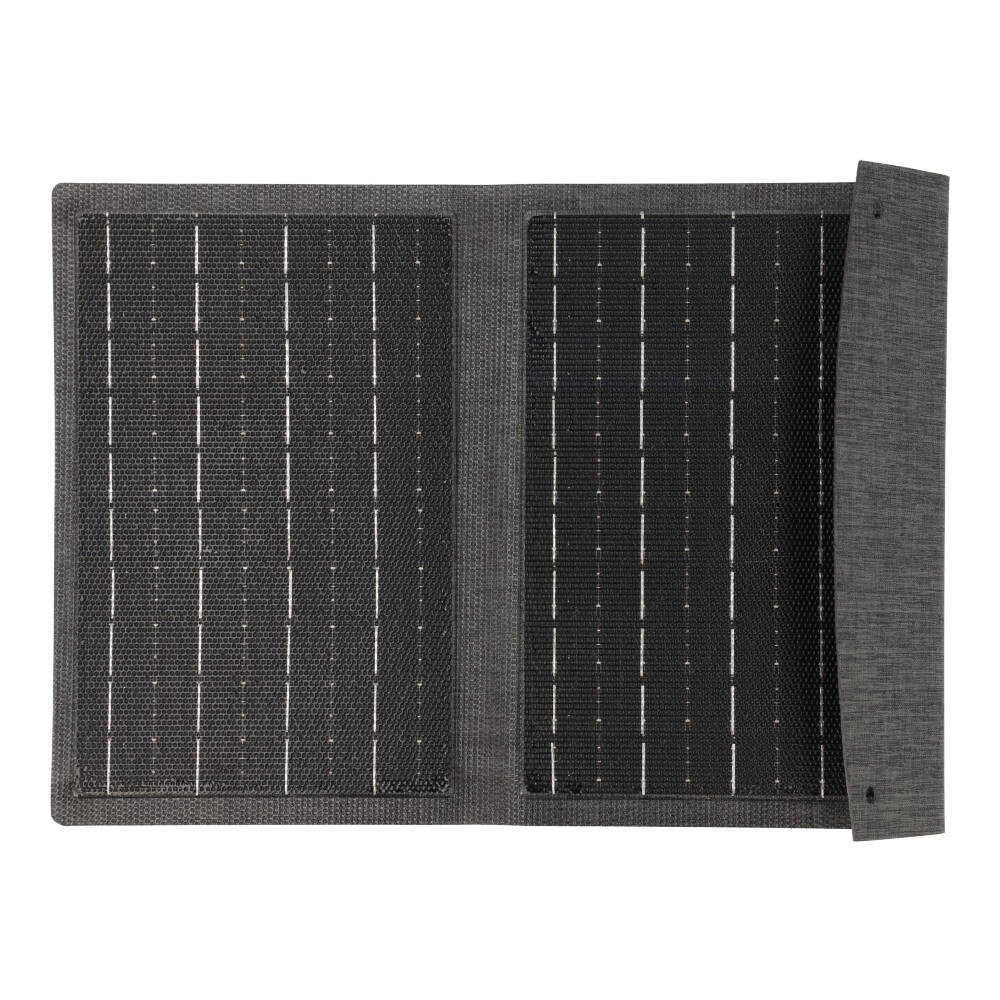 แผงโซล่าเซลล์พกพา Portable Solar Charger 3 in 1 พร้อมไฟ LED รุ่น RS-12W