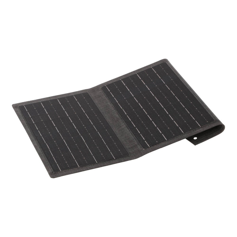แผงโซล่าเซลล์พกพา Portable Solar Charger 3 in 1 พร้อมไฟ LED รุ่น RS-12W