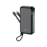 พาวเวอร์แบงค์ QPLUS 10000 mAh 3in1 Built-In W1021 (CCC) Black