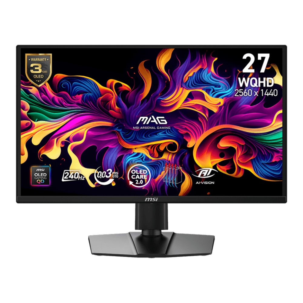 จอมอนิเตอร์ MSI MAG 272QP QD-OLED X24 Gaming Monitor (QD-OLED 2K 240Hz)