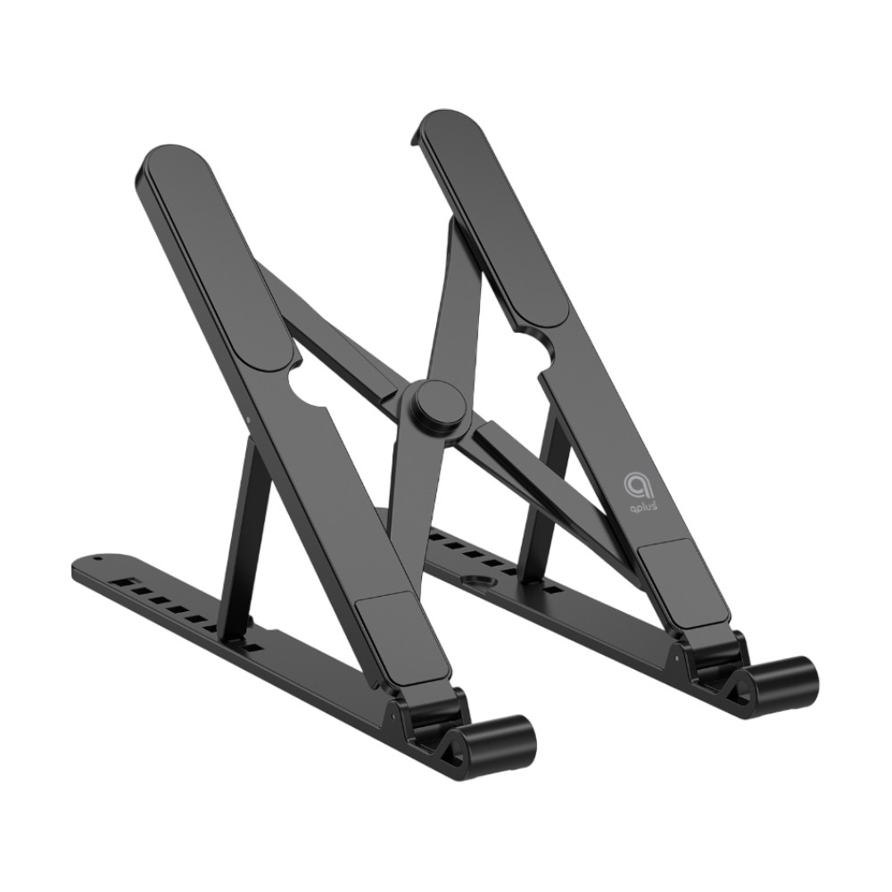 แท่นวางโน๊ตบุ๊ค QPLUS Foldable Laptop Stand QP-ST08 Black