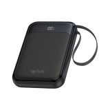พาวเวอร์แบงค์ QPLUS 10000 mAh 15W Built-in Type-C LED Display W1026 Black (CCC)