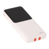 พาวเวอร์แบงค์ TECHPRO 10000 mAh PD with Built-in USB-C/Lighting W1081C White (CCC)