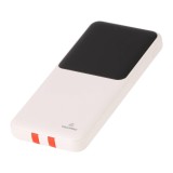 พาวเวอร์แบงค์ TECHPRO 10000 mAh PD with Built-in USB-C/Lighting W1081C White (CCC)