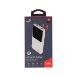 พาวเวอร์แบงค์ TECHPRO 10000 mAh PD with Built-in USB-C/Lighting W1081C White (CCC)