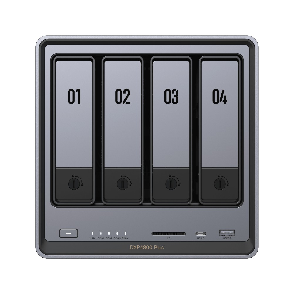 อุปกรณ์จัดเก็บข้อมูลบนเครือข่าย UGREEN NAS DXP4800 Plus Network Attached Storage Diskless