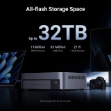 อุปกรณ์จัดเก็บข้อมูลบนเครือข่าย UGREEN NAS DXP480T Plus Network Attached Storage Diskless