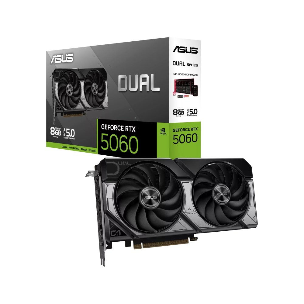 การ์ดจอ ASUS Dual GeForce RTX 5060 8GB GDDR7 128-bit