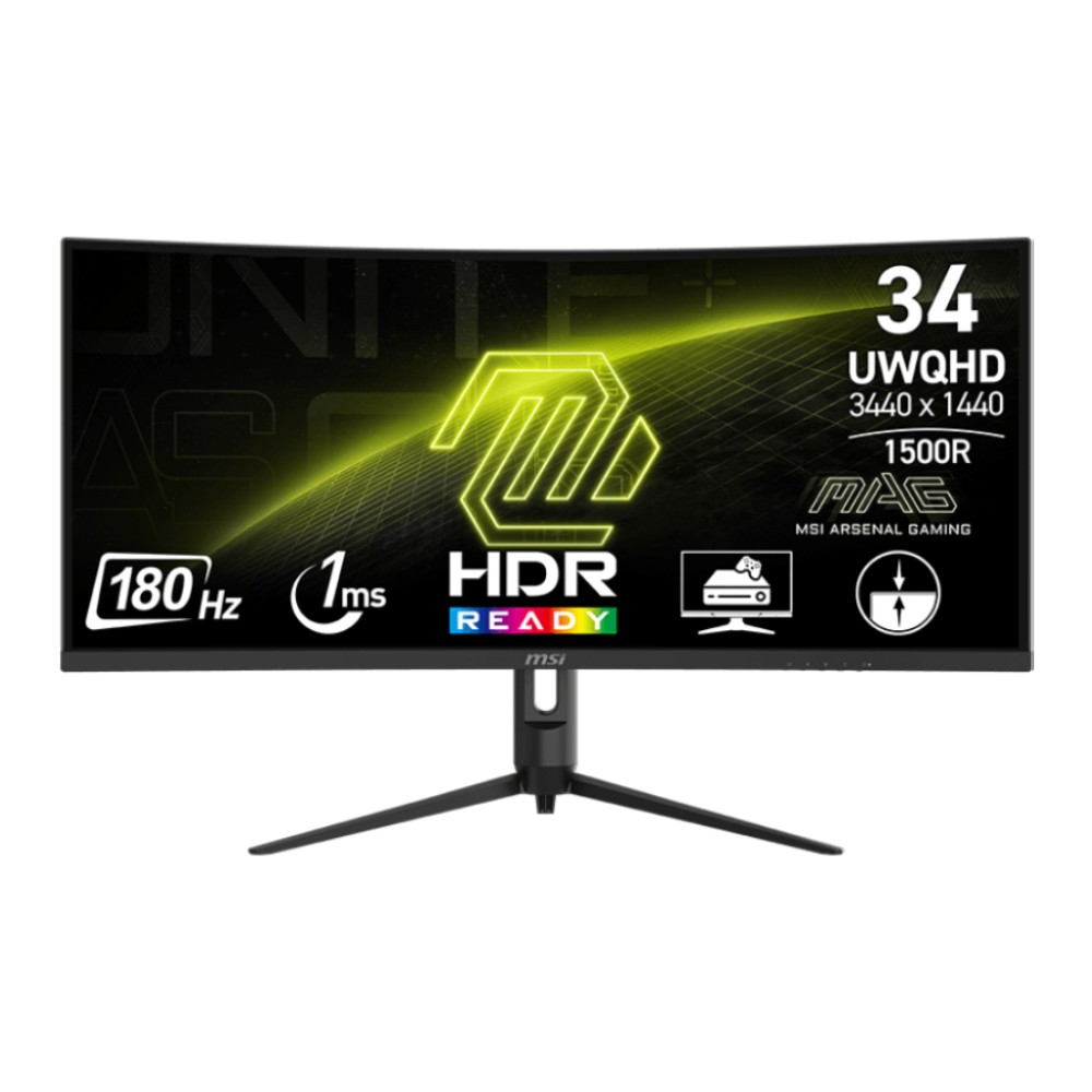 จอมอนิเตอร์ MSI MAG 342CQR E2 Gaming Monitor (VA 2K 180Hz Curved)