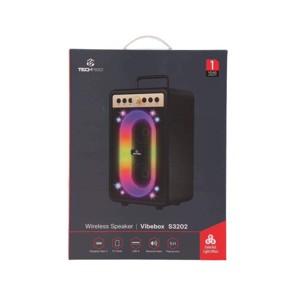 ลำโพงบลูทูธ TECHPRO VibeBox S3202