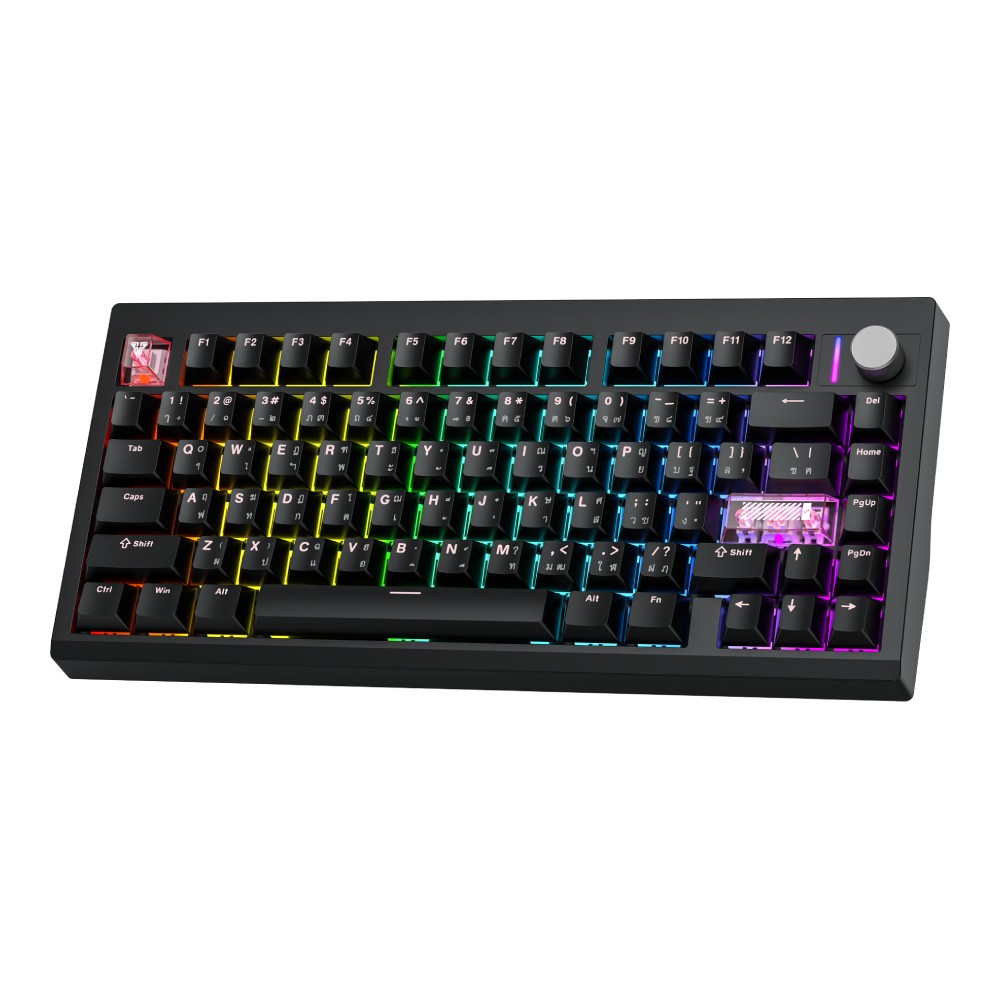 คีย์บอร์ดเกมมิ่ง Fantech Wireless MK921 Black (Brown Switch)