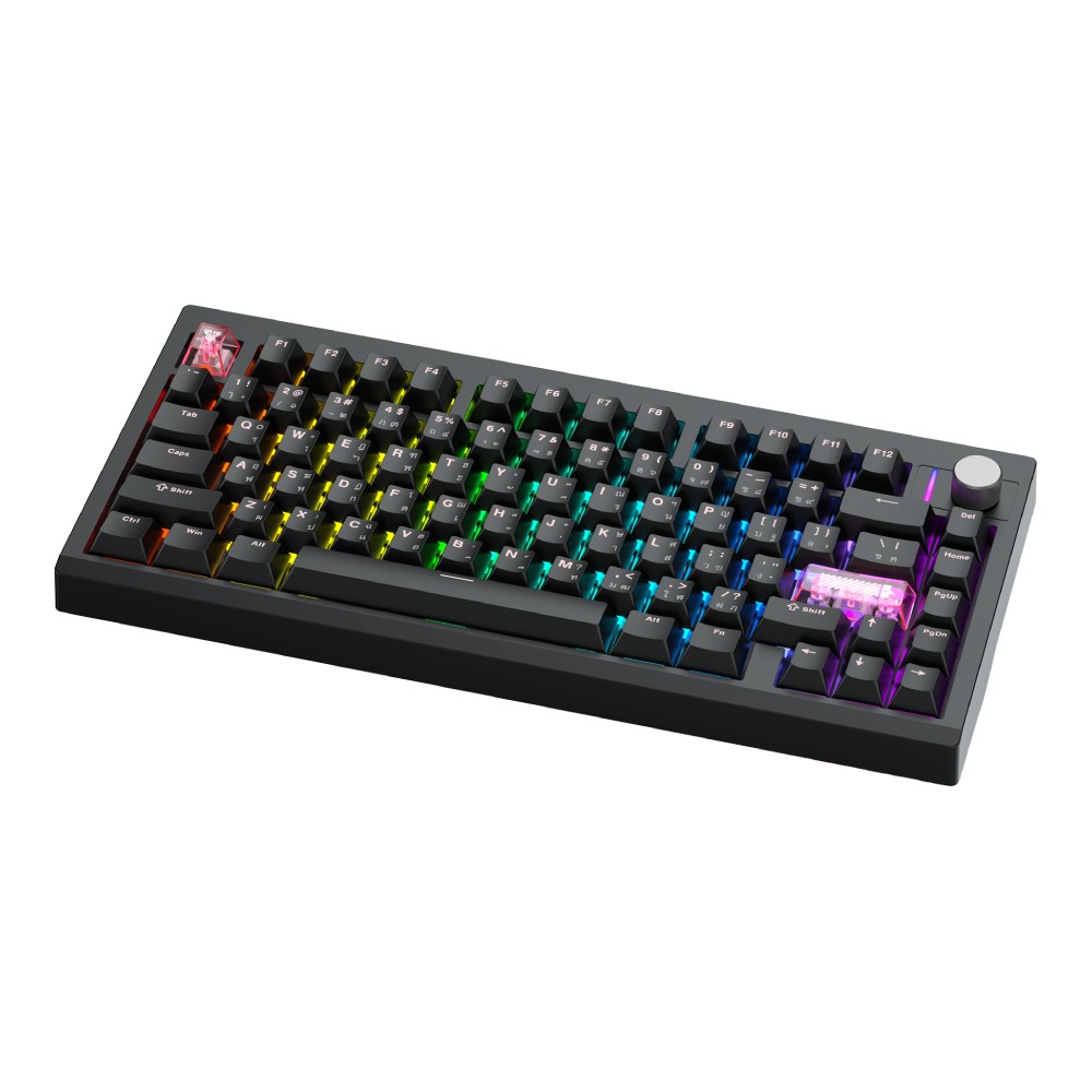 คีย์บอร์ดเกมมิ่ง Fantech Wireless MK921 Black (Brown Switch)